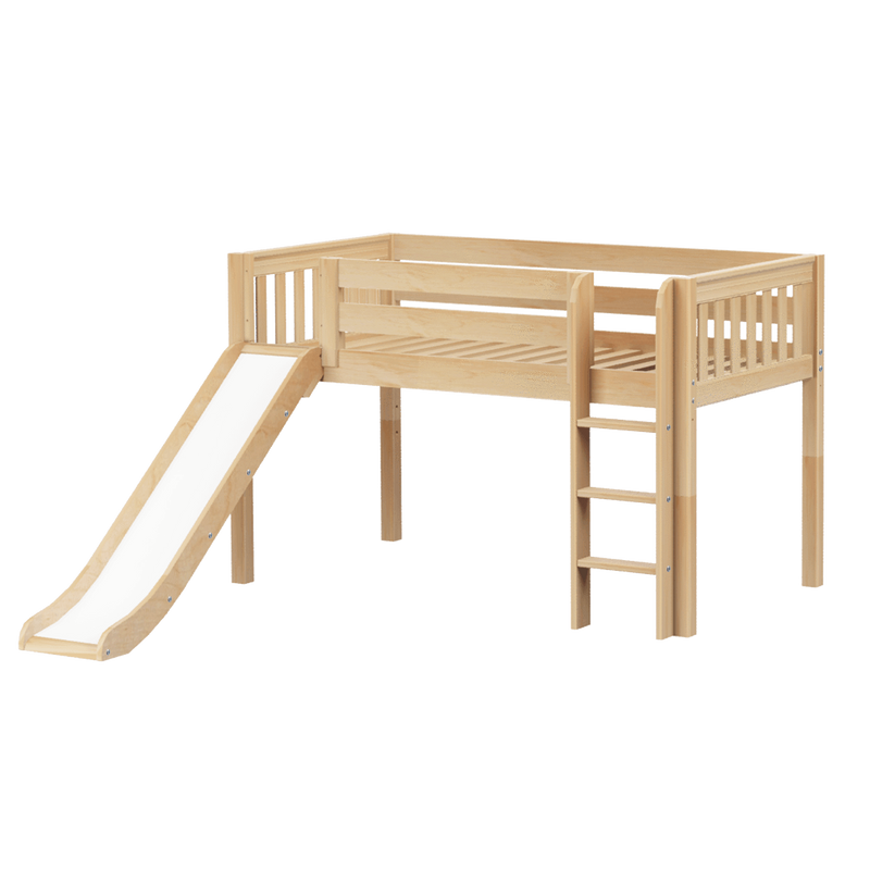 Maxtrix Twin Low Loft Bed with Slide