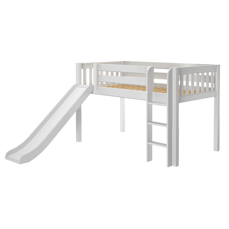 Maxtrix Twin Low Loft Bed with Slide