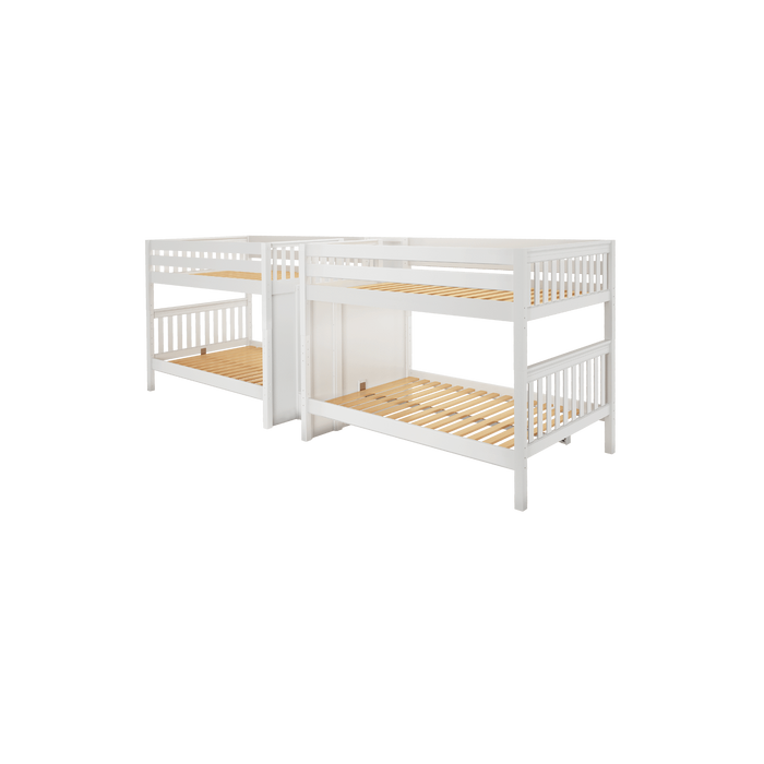 Maxtrix Full XL Quadruple Bunk Bed with Stairs