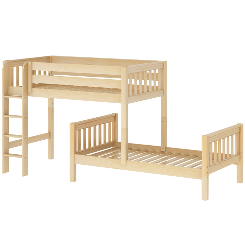 Maxtrix Twin L-Shaped Bunk Bed