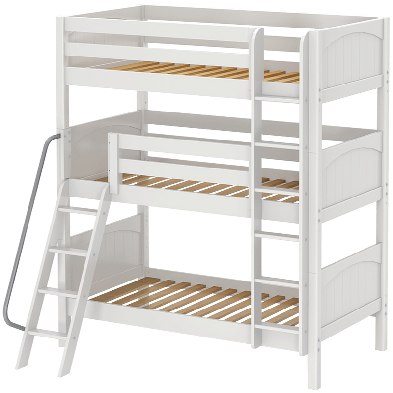 Maxtrix Twin Triple Bunk Bed with Ladder