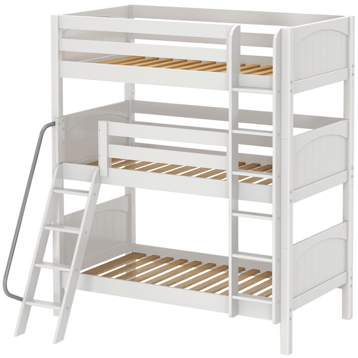 Maxtrix Twin Triple Bunk Bed with Ladder