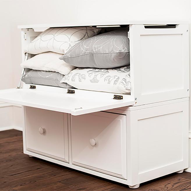 Maxtrix Stacked Toy Chest + 2-Drawer Cube