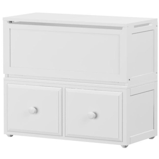 Maxtrix Stacked Toy Chest + 2-Drawer Cube