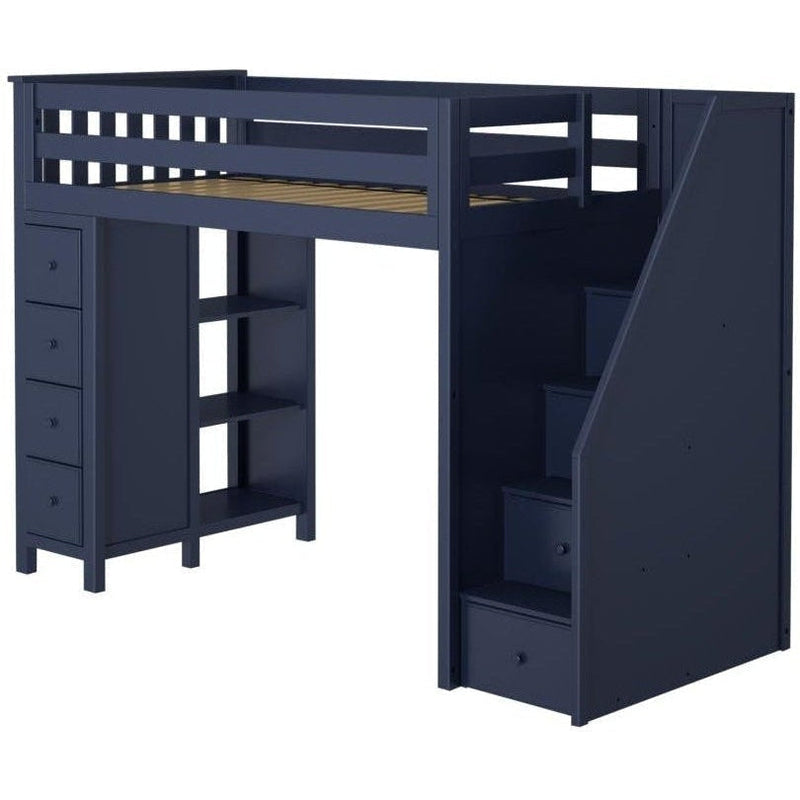 Jackpot Deluxe Oxford Staircase Loft Bed Storage