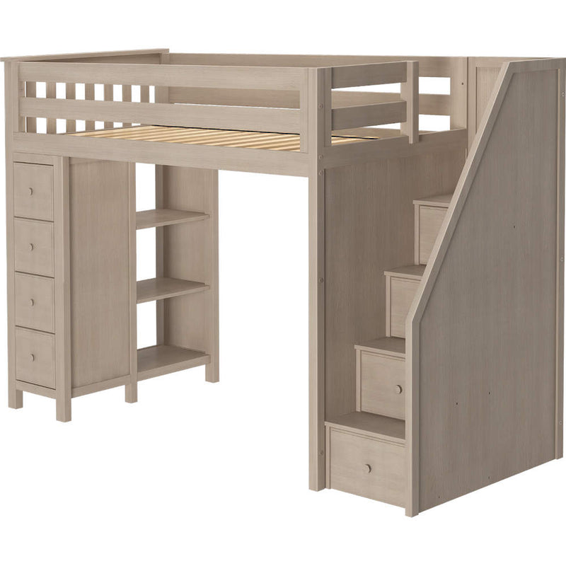Jackpot Deluxe Oxford Staircase Loft Bed Storage