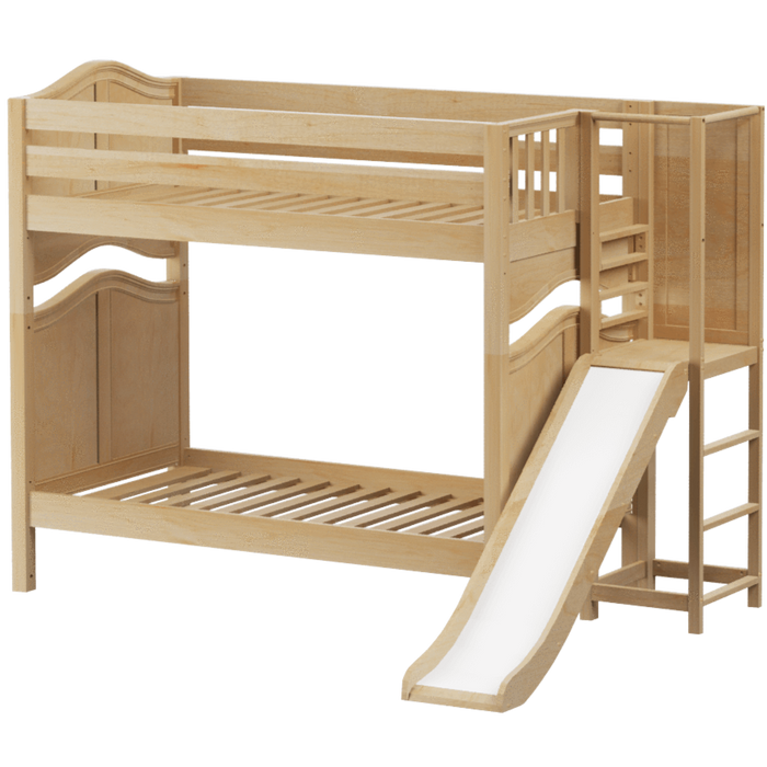 Maxtrix Twin High Bunk Bed with Slide Platform
