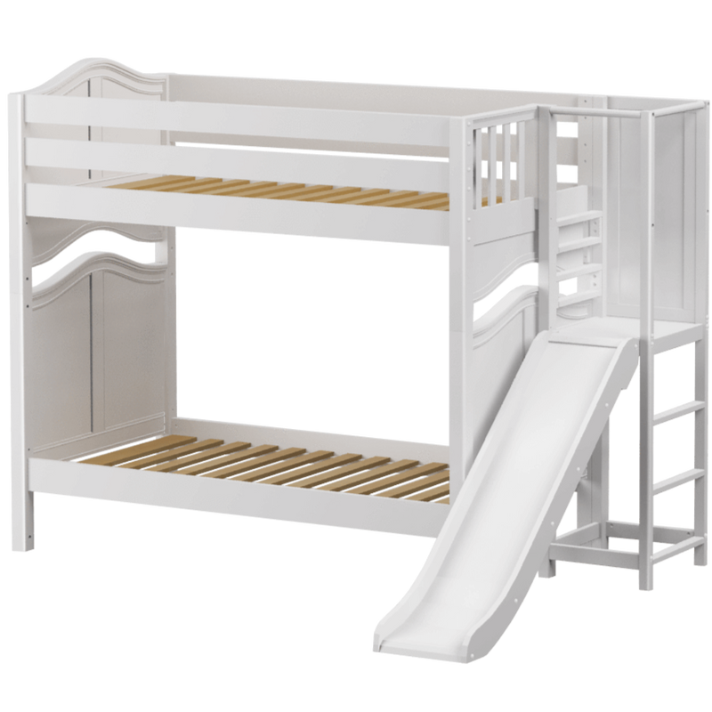 Maxtrix Twin High Bunk Bed with Slide Platform