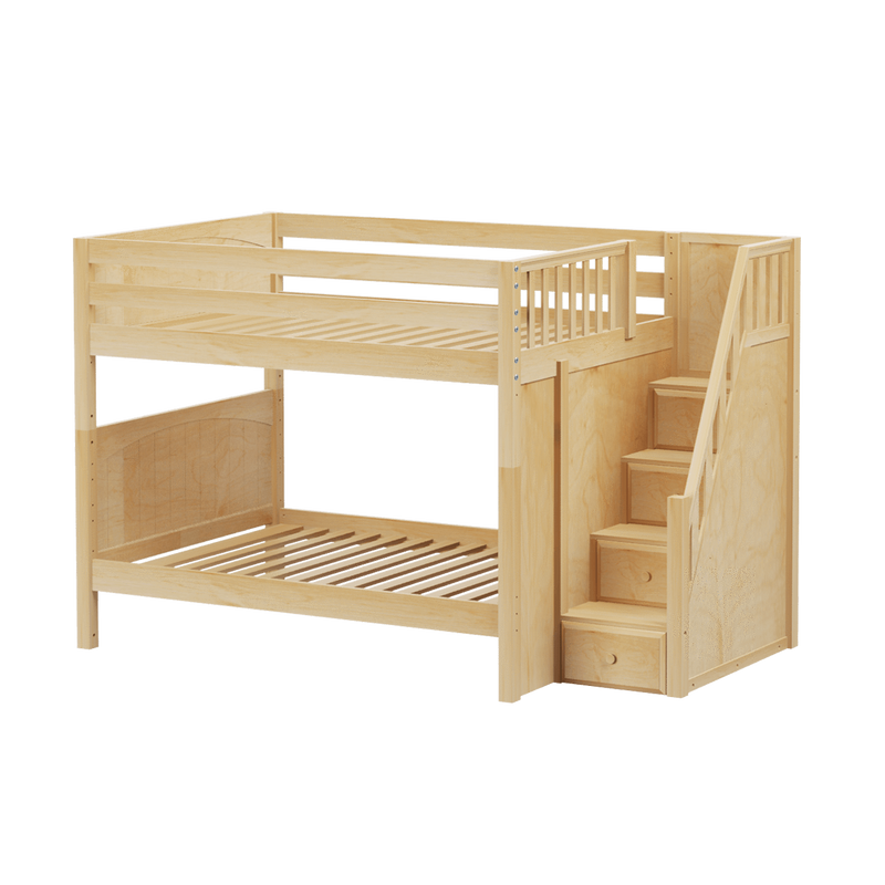 Maxtrix Full Medium Bunk Bed with Stairs