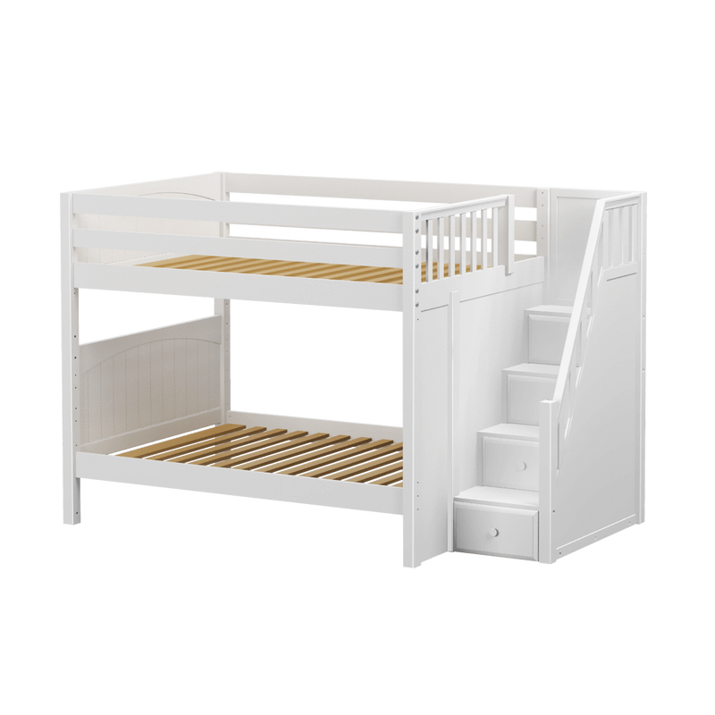 Maxtrix Full Medium Bunk Bed with Stairs