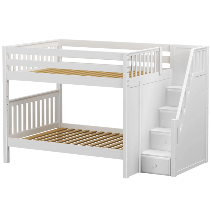 Maxtrix Full Medium Bunk Bed with Stairs