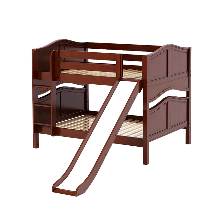 Maxtrix Full Low Bunk Bed with Slide