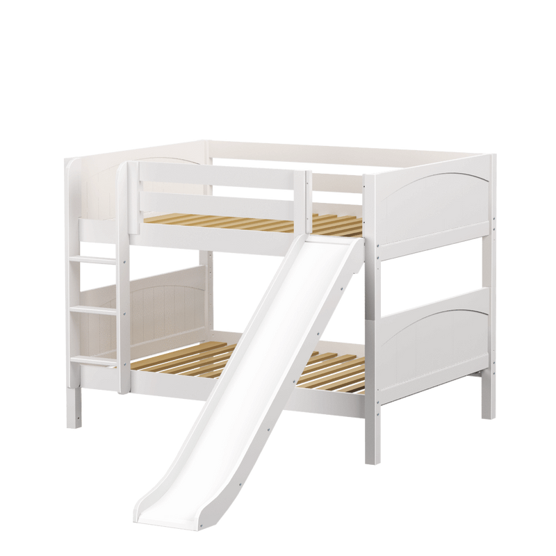 Maxtrix Full Low Bunk Bed with Slide