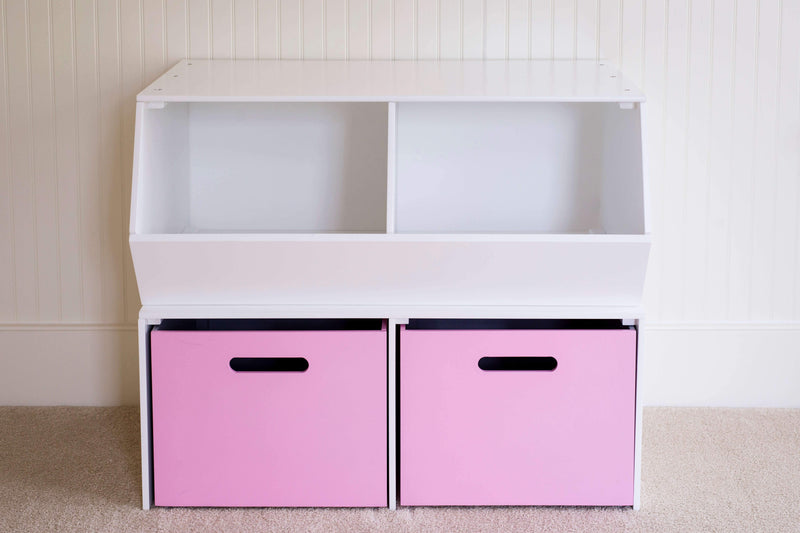 Maxtrix Stacked Cubby + Floor Hutch