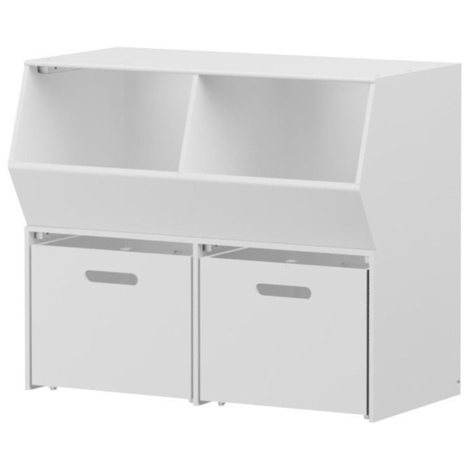 Maxtrix Stacked Cubby + Floor Hutch