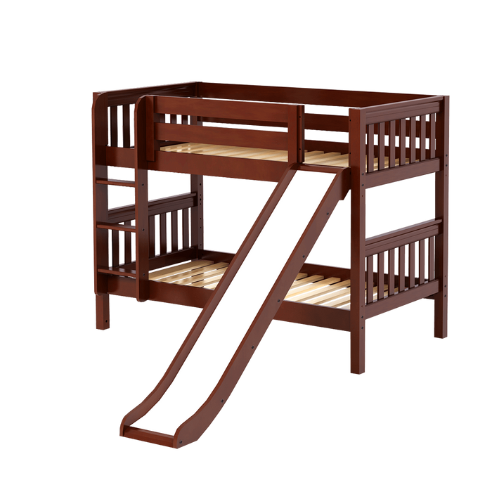 Maxtrix Twin Low Bunk Bed with Slide