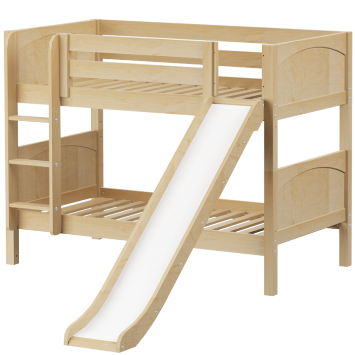 Maxtrix Twin Low Bunk Bed with Slide