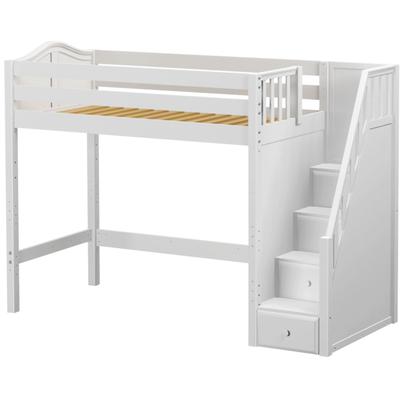 Maxtrix Twin High Loft Bed with Stairs