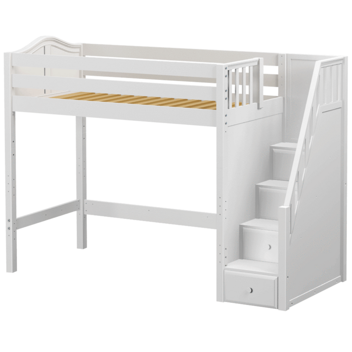 Maxtrix Twin High Loft Bed with Stairs