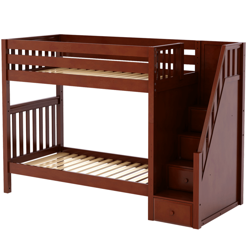 Maxtrix Twin Medium Bunk Bed with Stairs
