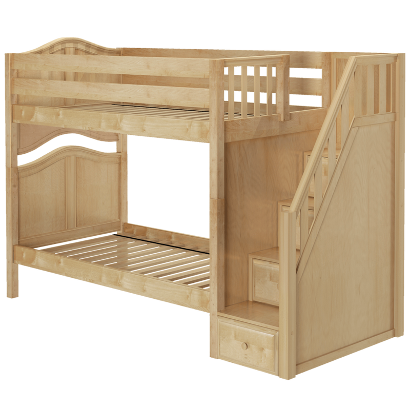 Maxtrix Twin Medium Bunk Bed with Stairs