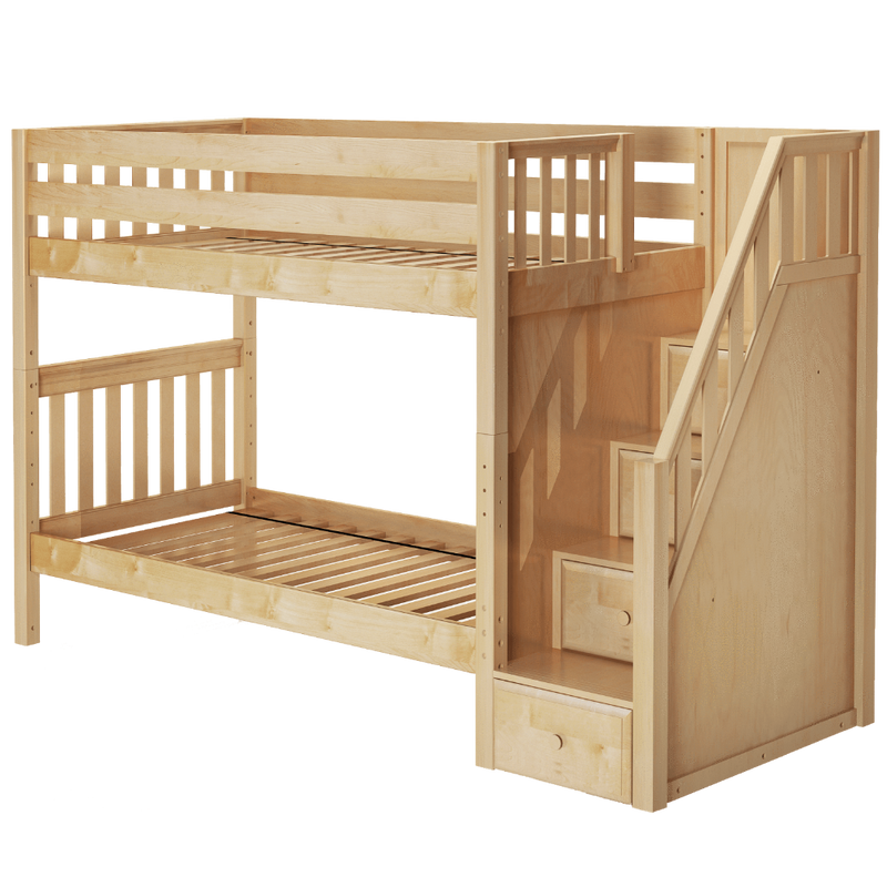 Maxtrix Twin Medium Bunk Bed with Stairs