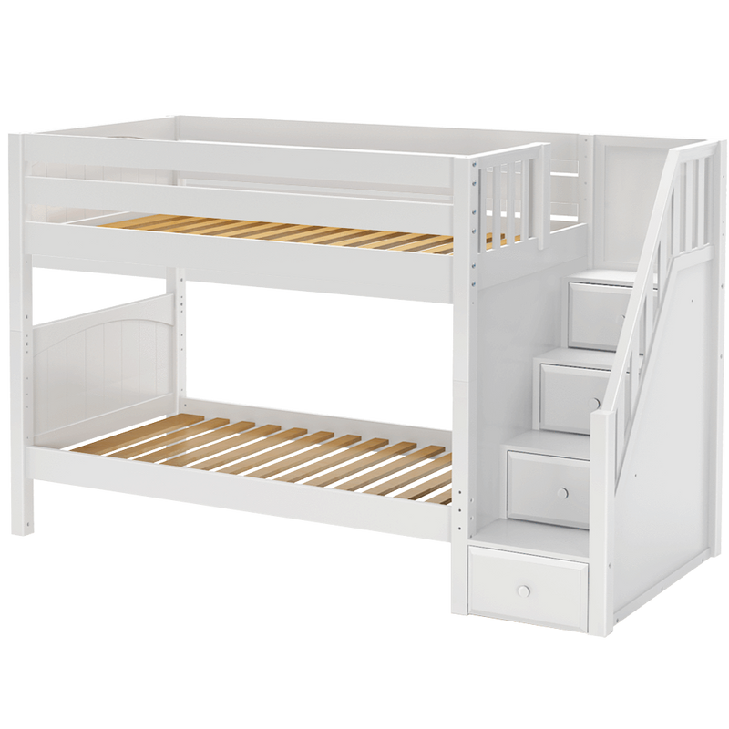 Maxtrix Twin Medium Bunk Bed with Stairs