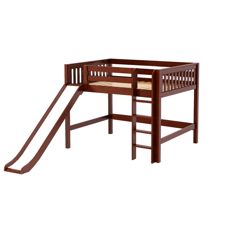 Maxtrix Full Mid Loft Bed with Slide