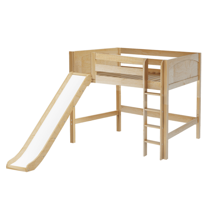 Maxtrix Full Mid Loft Bed with Slide