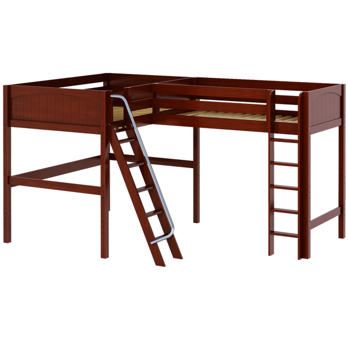Maxtrix Twin Full High Corner Loft Bed