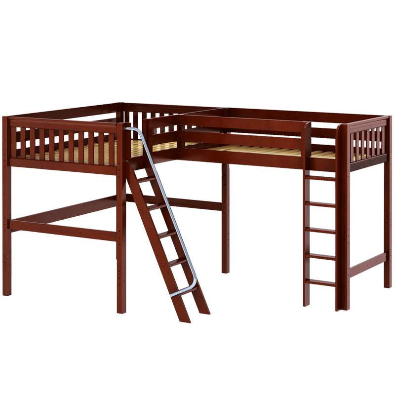 Maxtrix Twin Full High Corner Loft Bed