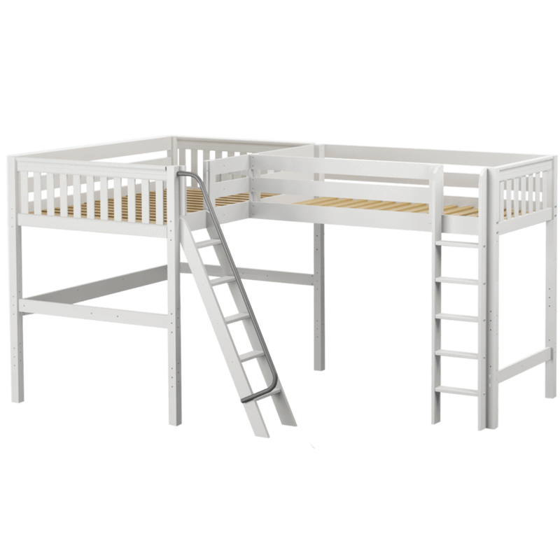Maxtrix Twin Full High Corner Loft Bed