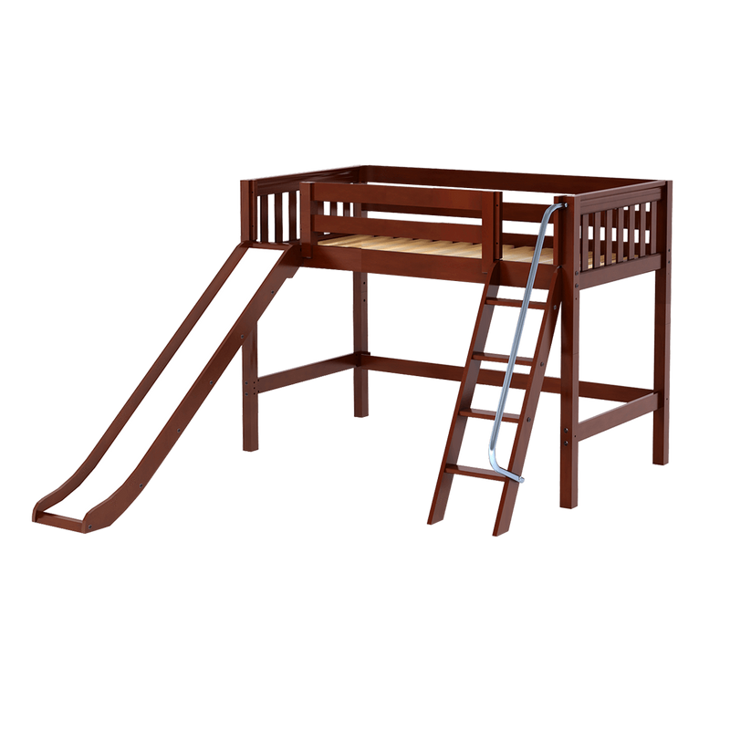 Maxtrix Twin Mid Loft Bed with Slide