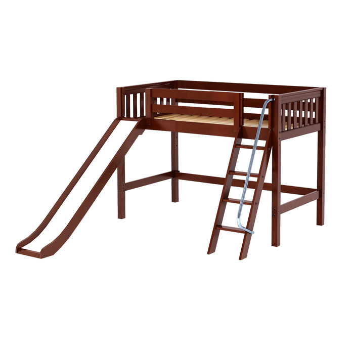 Maxtrix Twin Mid Loft Bed with Slide