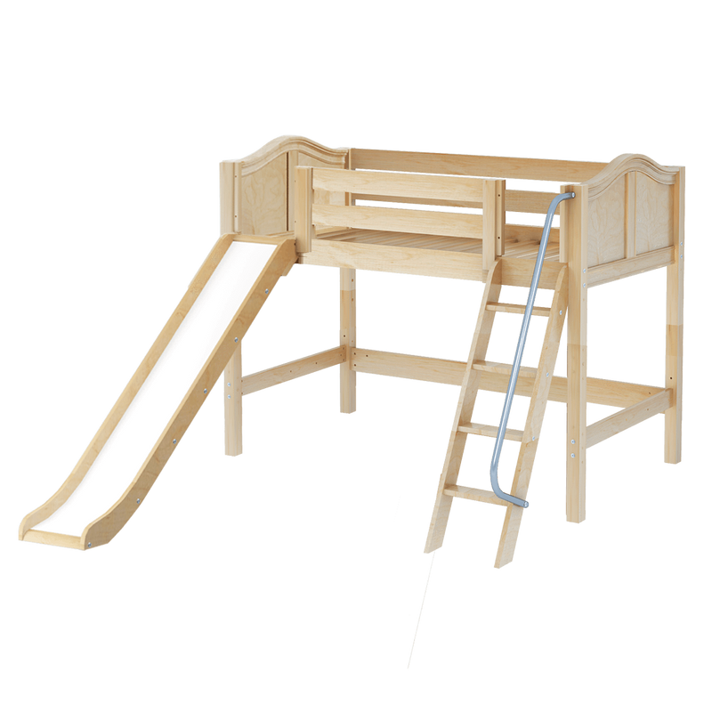Maxtrix Twin Mid Loft Bed with Slide