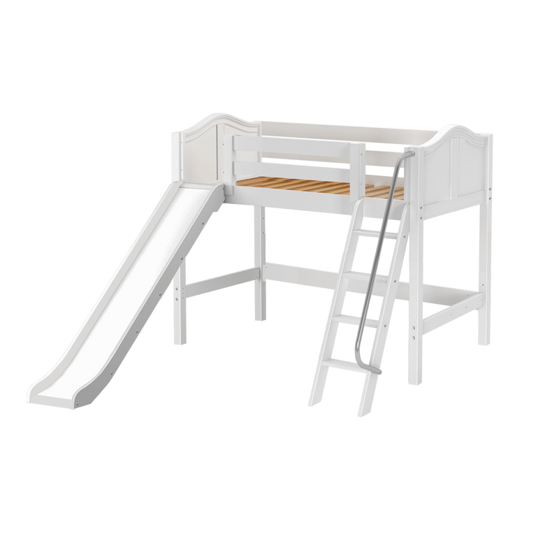 Maxtrix Twin Mid Loft Bed with Slide