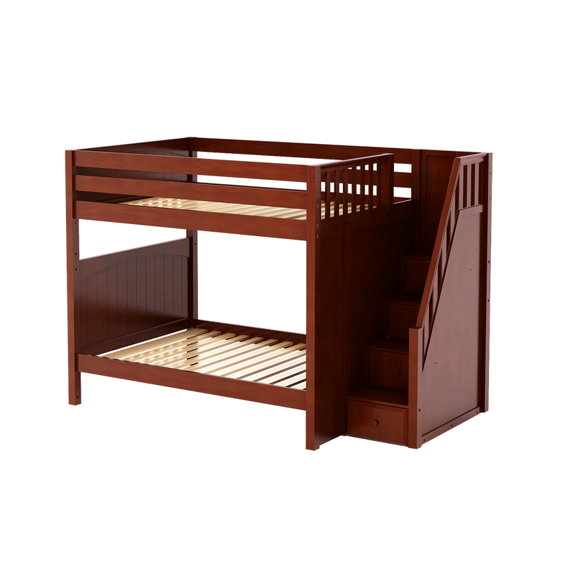 Maxtrix Full High Bunk Bed with Stairs