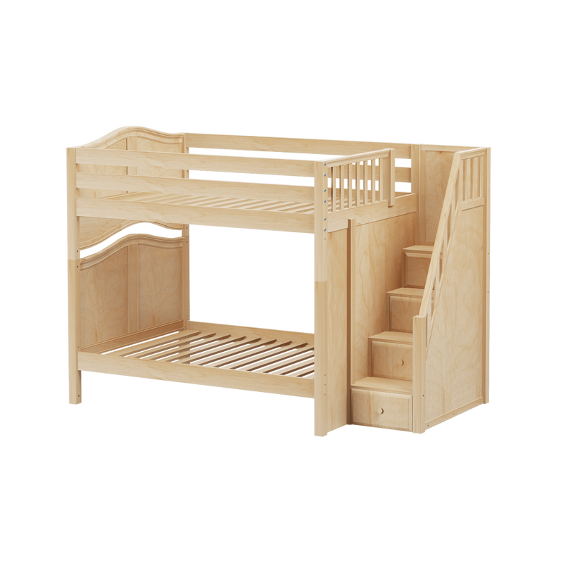 Maxtrix Full High Bunk Bed with Stairs