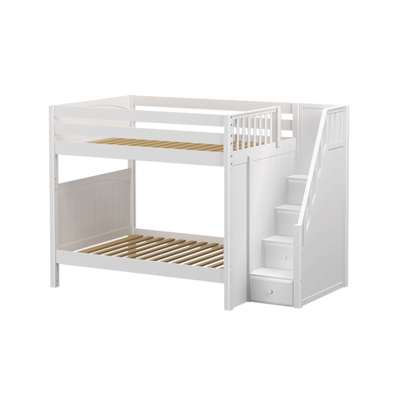 Maxtrix Full High Bunk Bed with Stairs