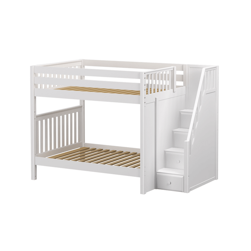 Maxtrix Full High Bunk Bed with Stairs