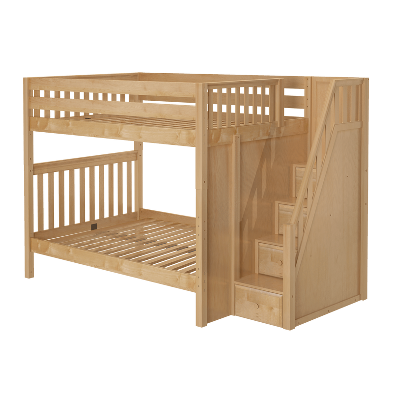 Maxtrix Full XL High Bunk Bed with Stairs