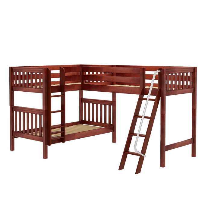 Maxtrix Twin Medium Corner Loft Bunk Bed