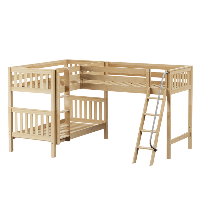 Maxtrix Twin Medium Corner Loft Bunk Bed