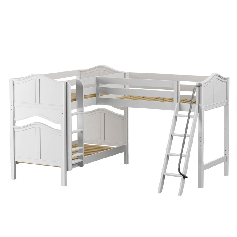 Maxtrix Twin Medium Corner Loft Bunk Bed
