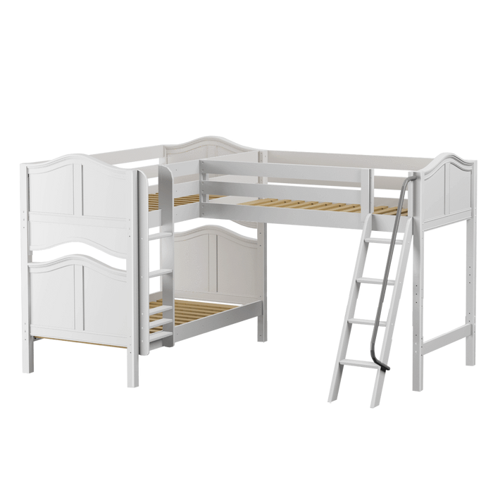 Maxtrix Twin Medium Corner Loft Bunk Bed