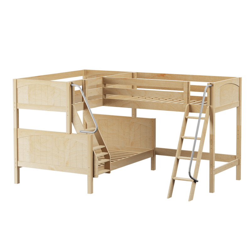 Maxtrix Medium Twin over Full Corner Loft Bunk Bed