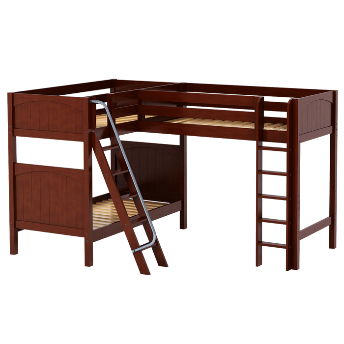 Maxtrix Twin High Corner Loft Bunk Bed