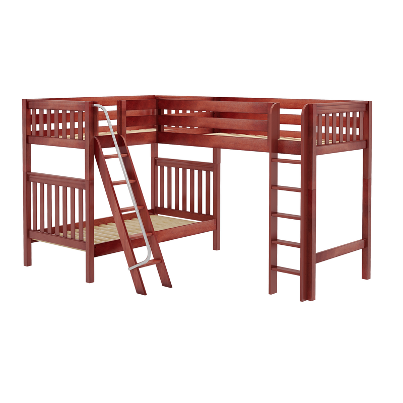 Maxtrix Twin High Corner Loft Bunk Bed
