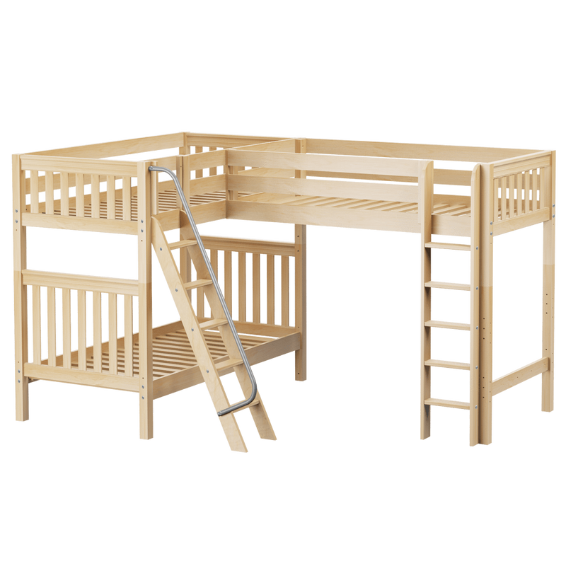 Maxtrix Twin High Corner Loft Bunk Bed