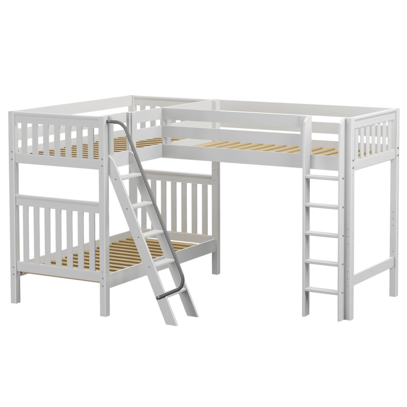 Maxtrix Twin High Corner Loft Bunk Bed